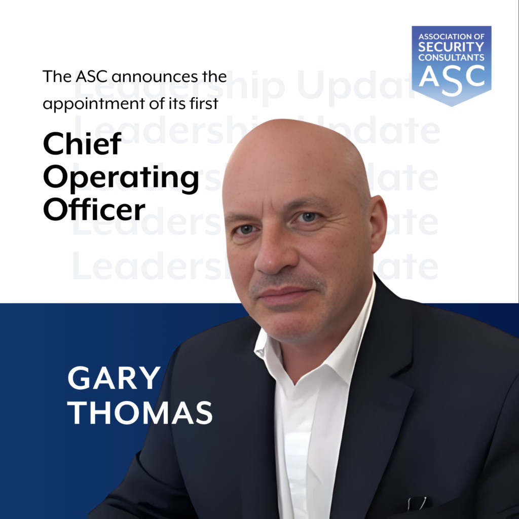 The Association of Security Consultants Appoints Gary Thomas as Chief Operating Officer