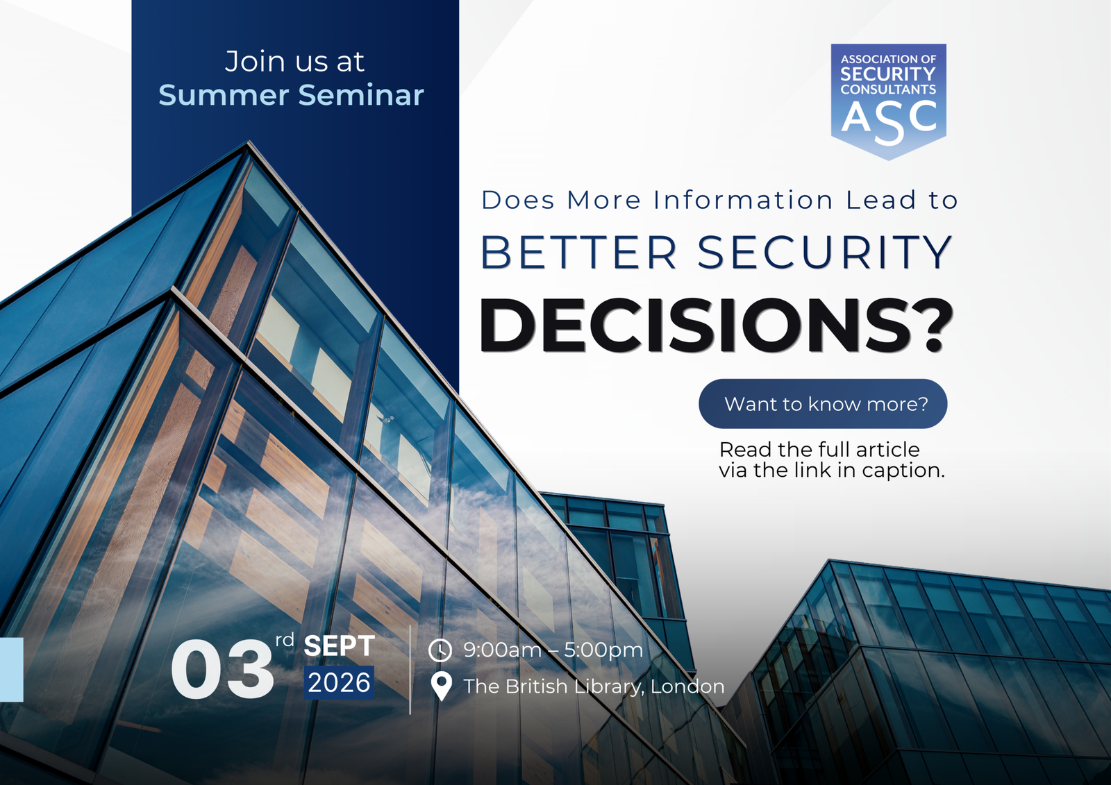Does More Information Lead to Better Security Decisions? | ASC Summer Seminar 2026 